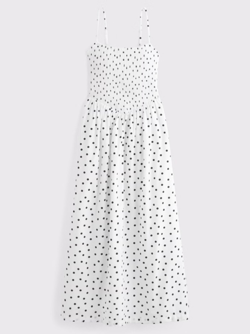 NWOT A&F Dipped-Waist Smocked Midi Dress XXSP